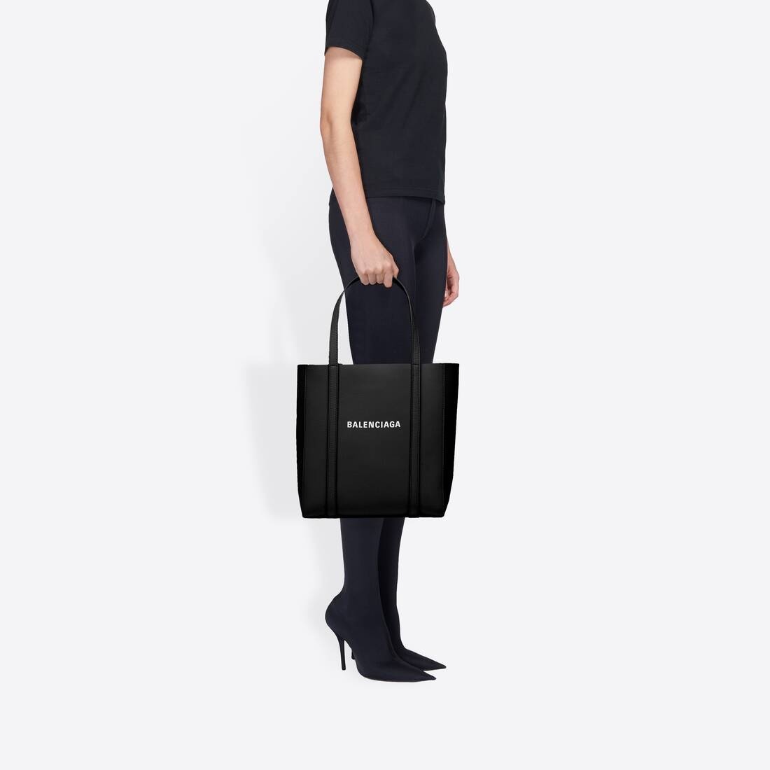 Women's Everyday Small Tote Bag in Black - 5