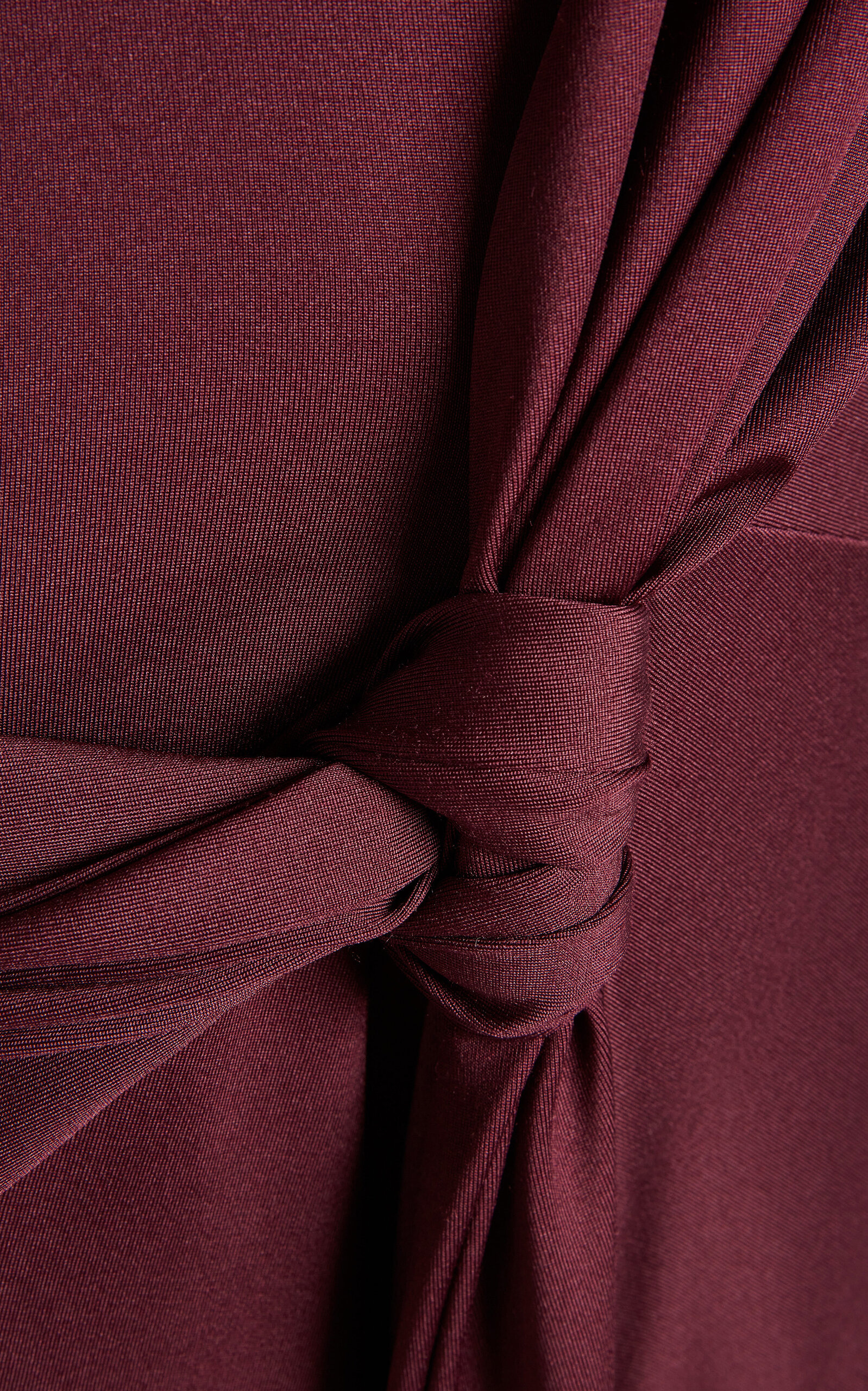 Twisted Detail Dress burgundy - 5