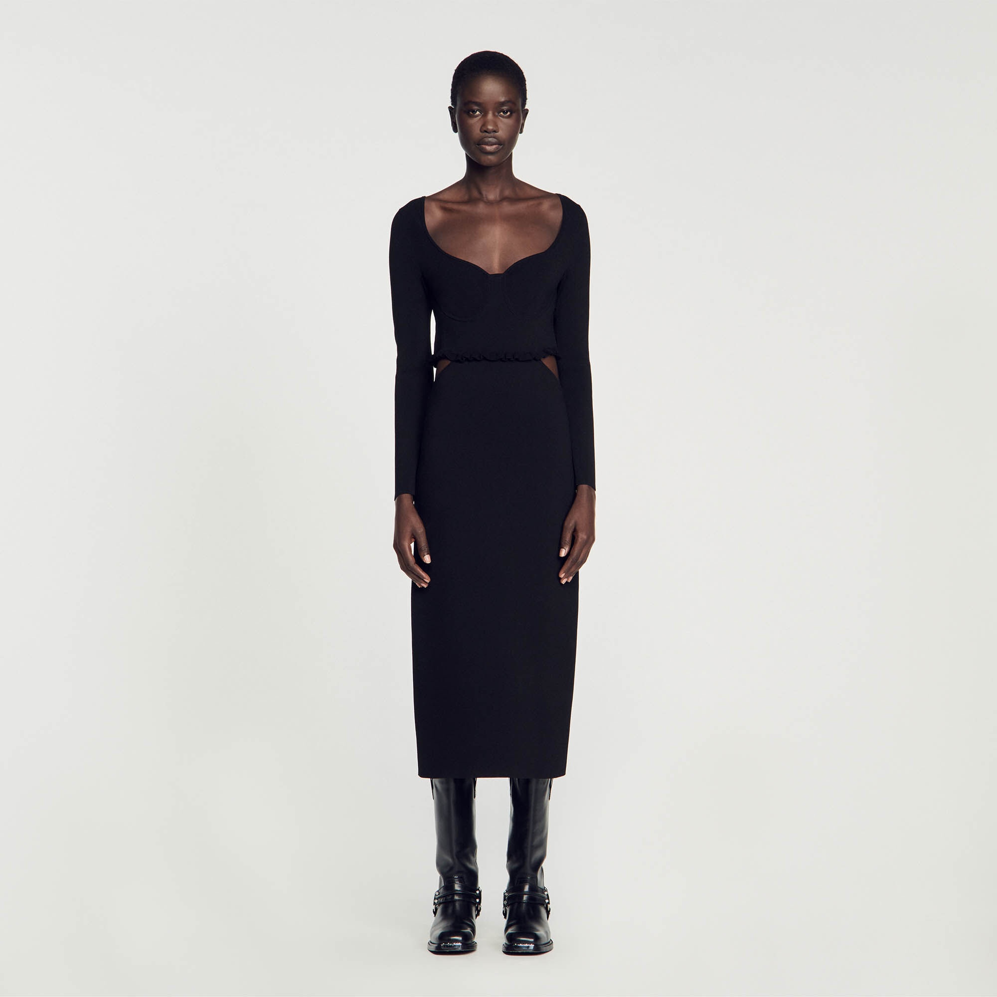 CUTAWAY MIDI DRESS - 3