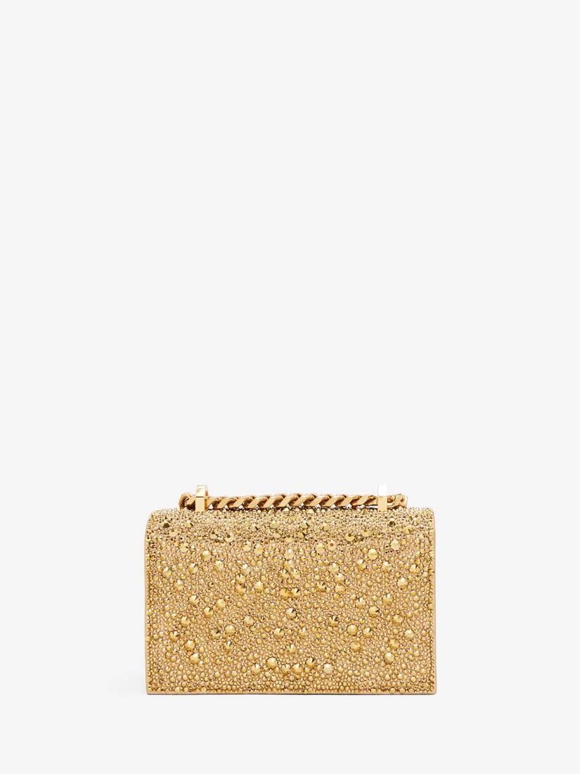 Women's The Mini Jewelled Satchel in Gold - 3