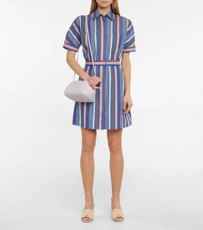 Loro Piana Miranda striped cotton minidress outlook