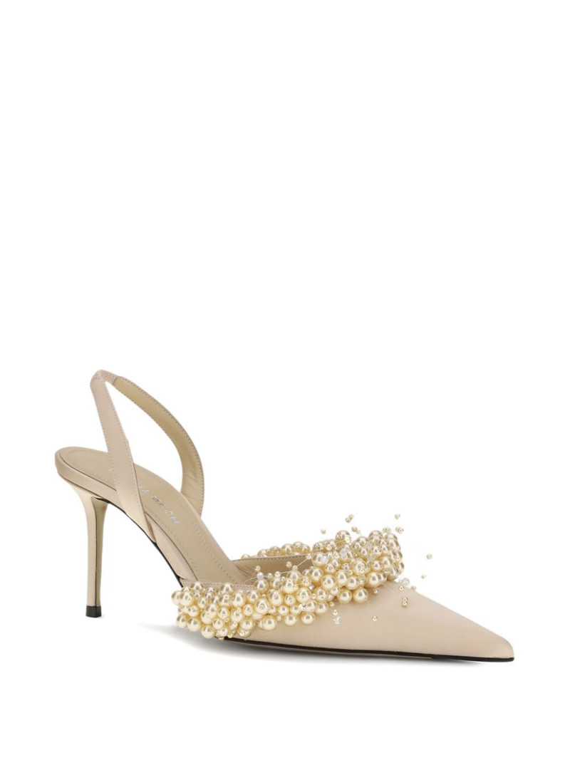 MACH & MACH pearl slingback pumps outlook