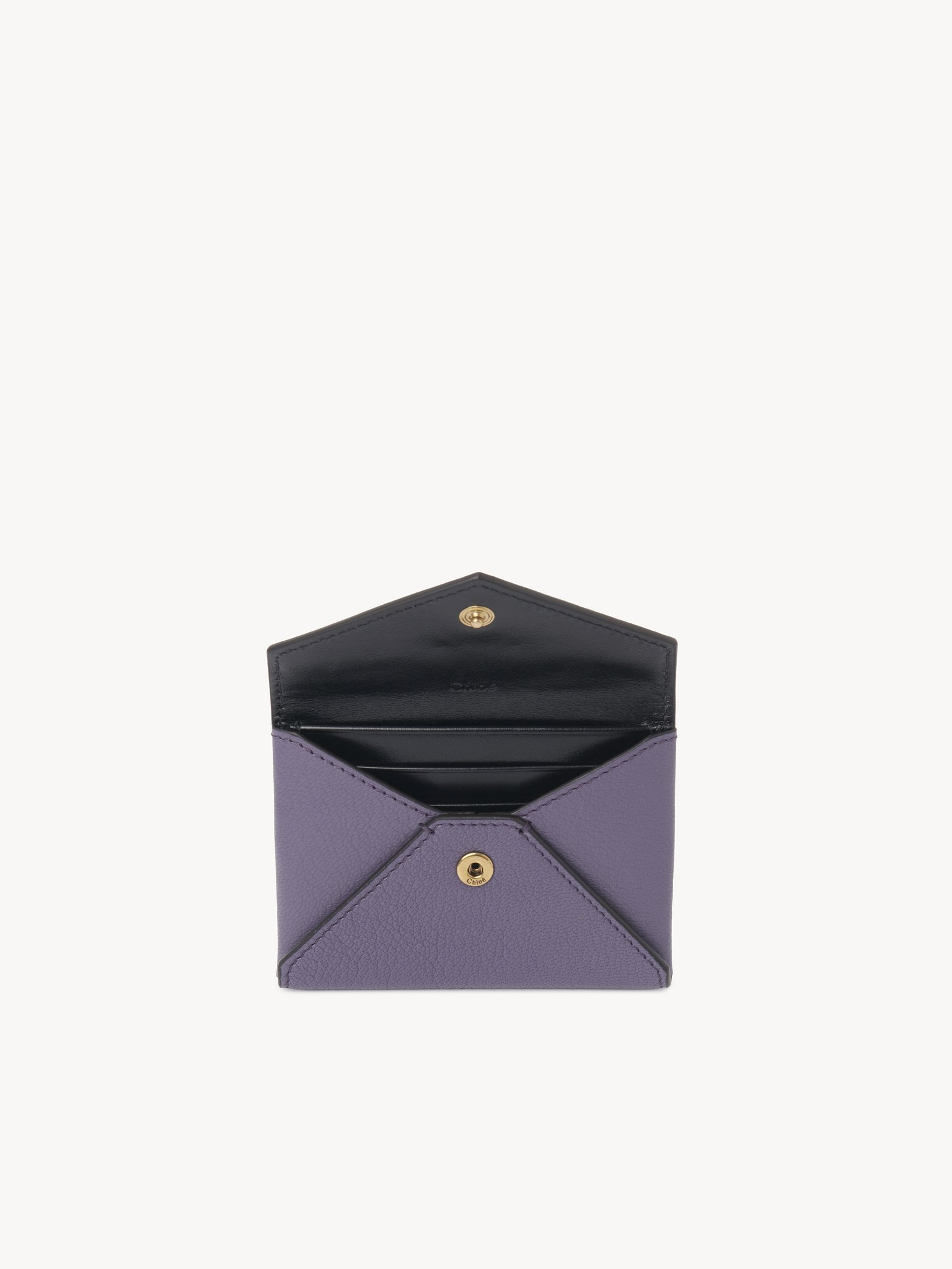 ENVELOPE CARD HOLDER IN GRAINED LEATHER - 4