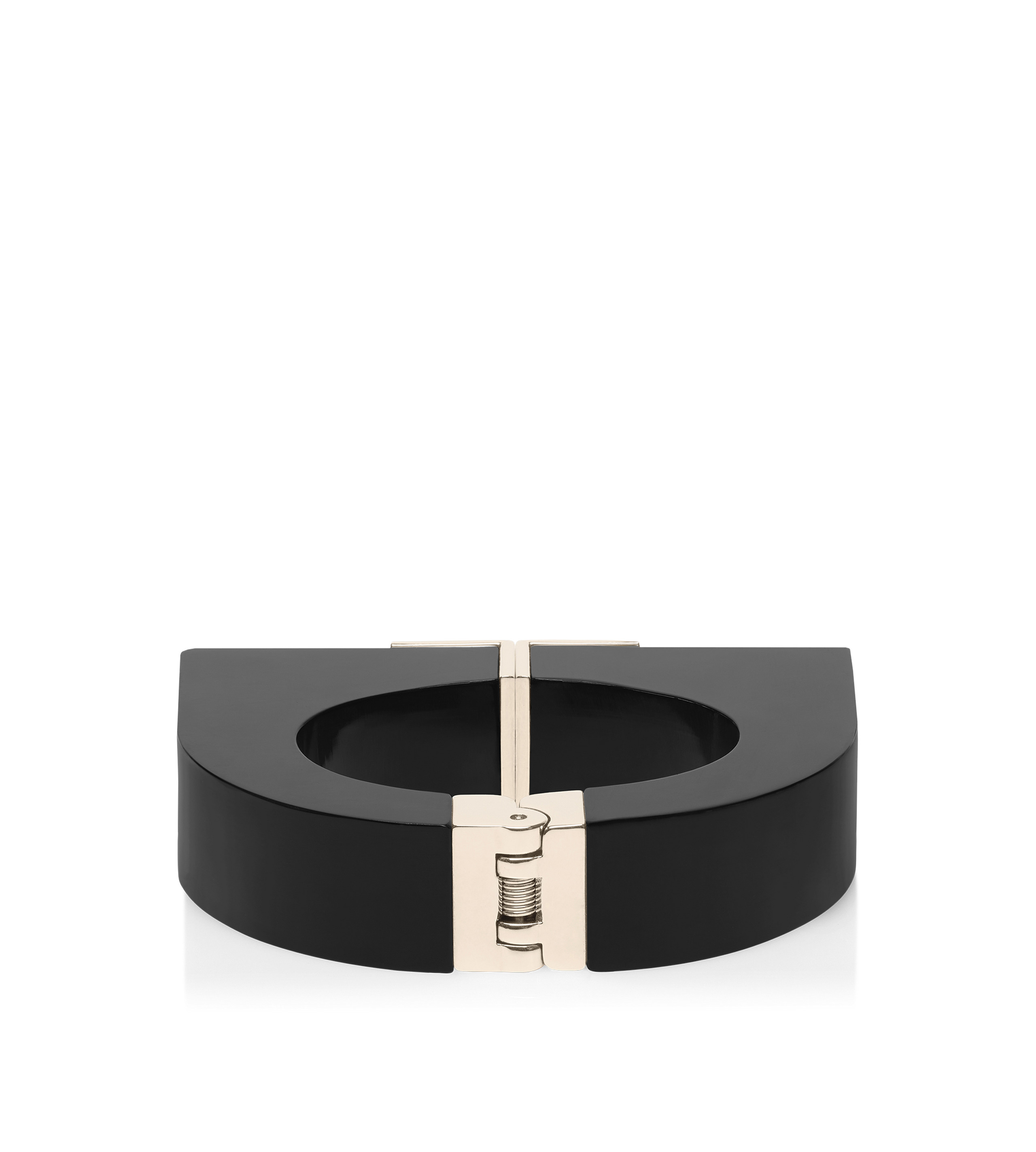 PLEXIGLASS AND BRASS DECO BRACELET - 2