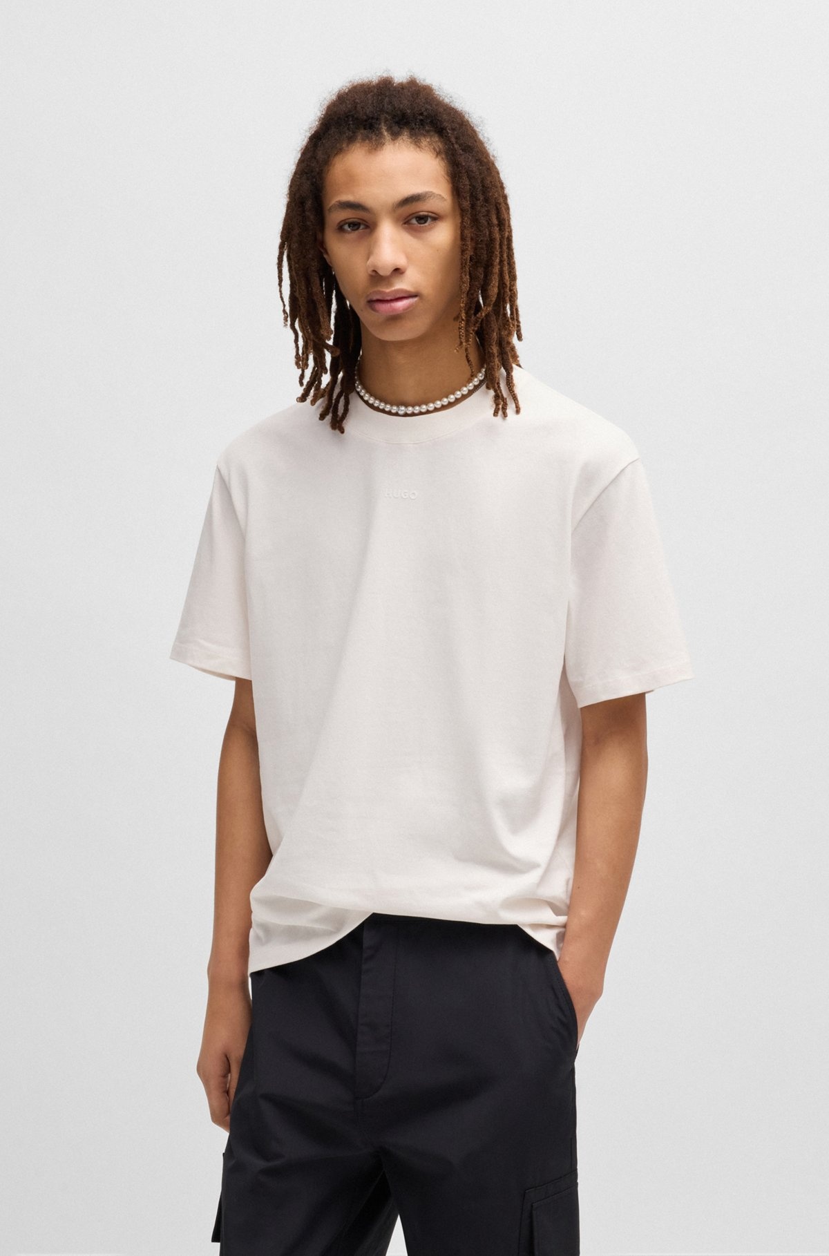 RELAXED-FIT T-SHIRT IN COTTON WITH LOGO PRINT - 2