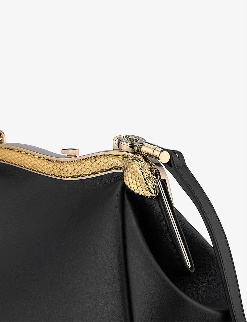 BVLGARI Bvlgari x Mary Katrantzou Serpenti leather clutch bag outlook