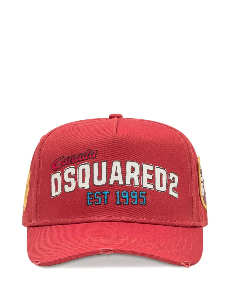 Dsquared2 Logo-print Distressed Baseball Cap 1