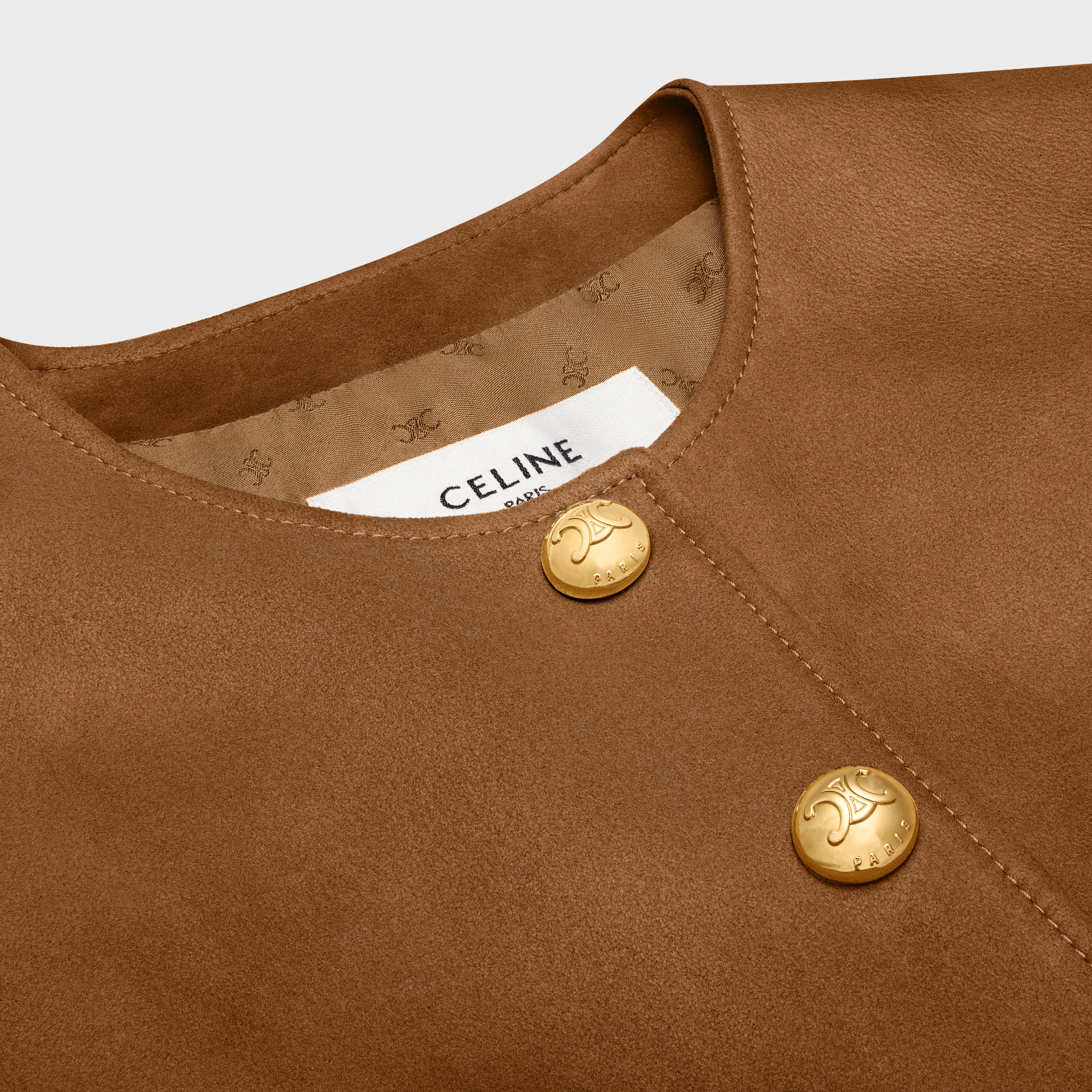 PURE COLLAR JACKET in patina finish suede - 3