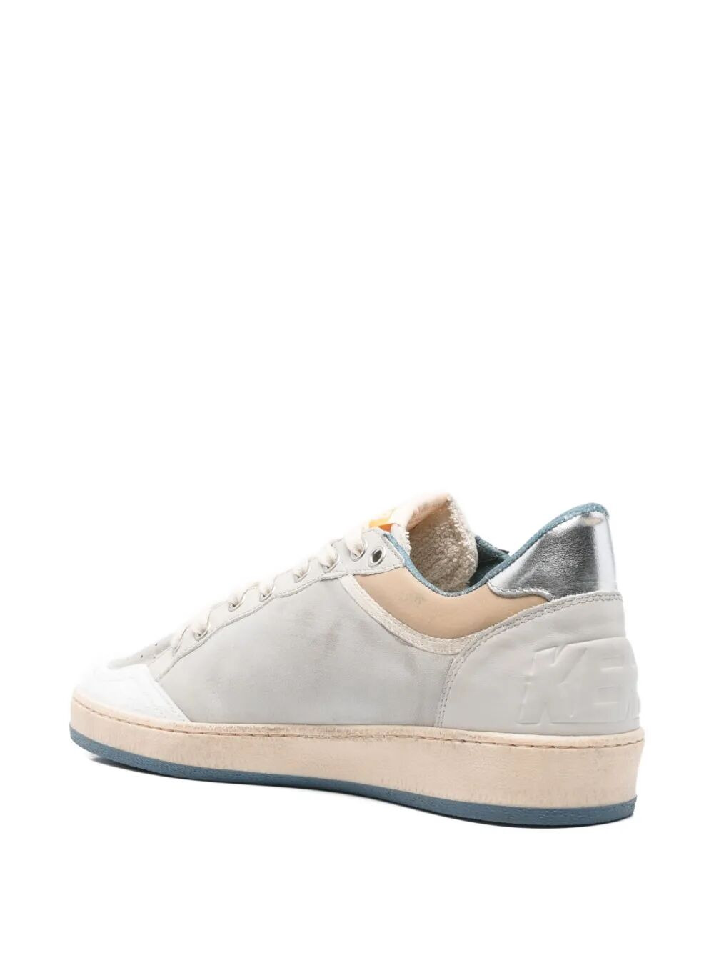 Golden Goose Men "Ballstar" Nabuk And Nylon Upper Crack Leather Toe Nylon Tongue Nabuk Star Laminate - 3