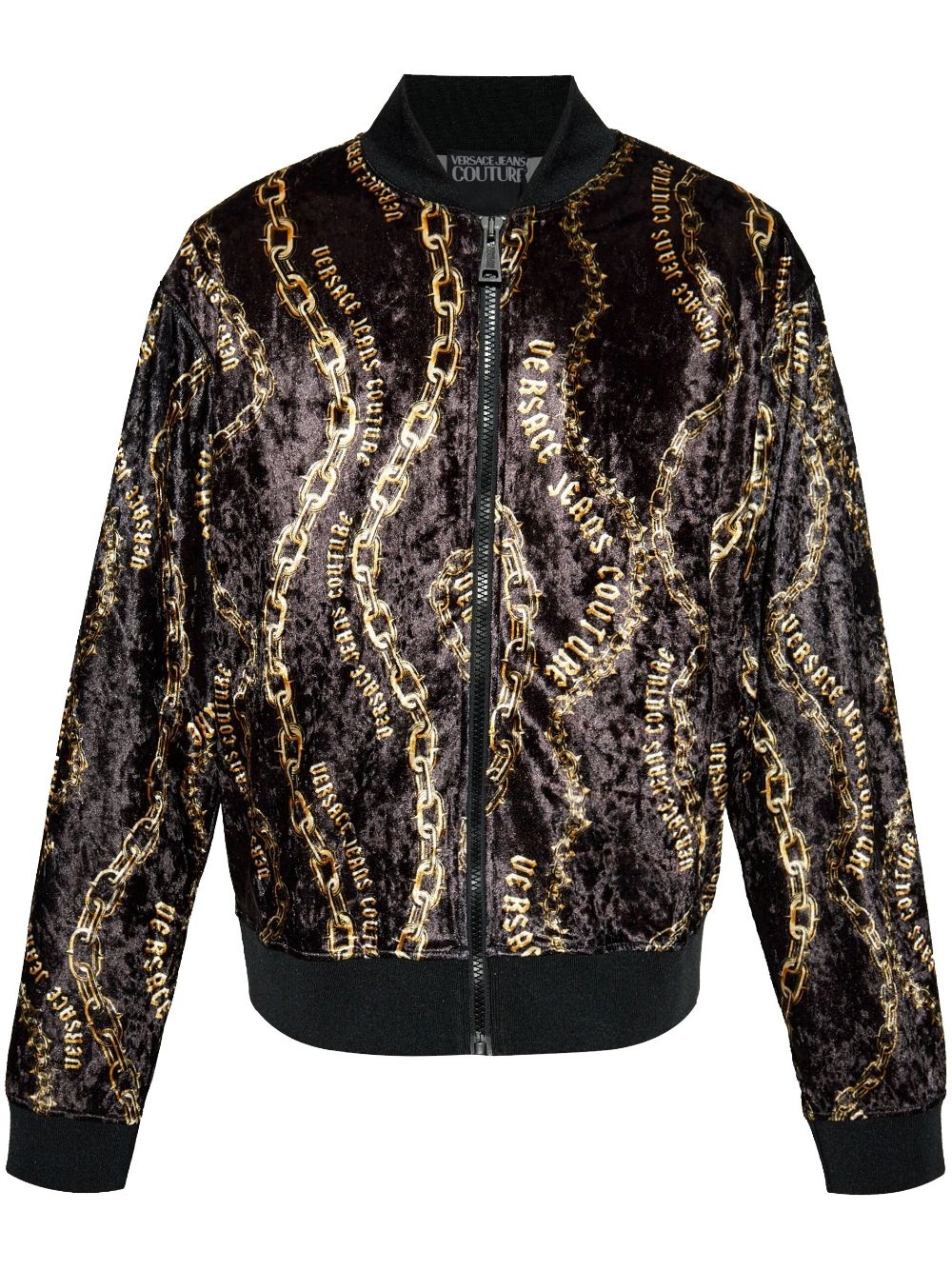 2024 Versace jeans couture leather bomber jacket