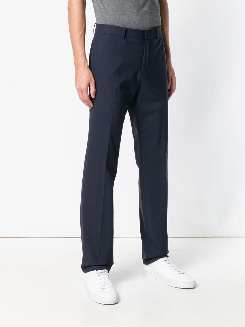 plain tailored trousers - 3