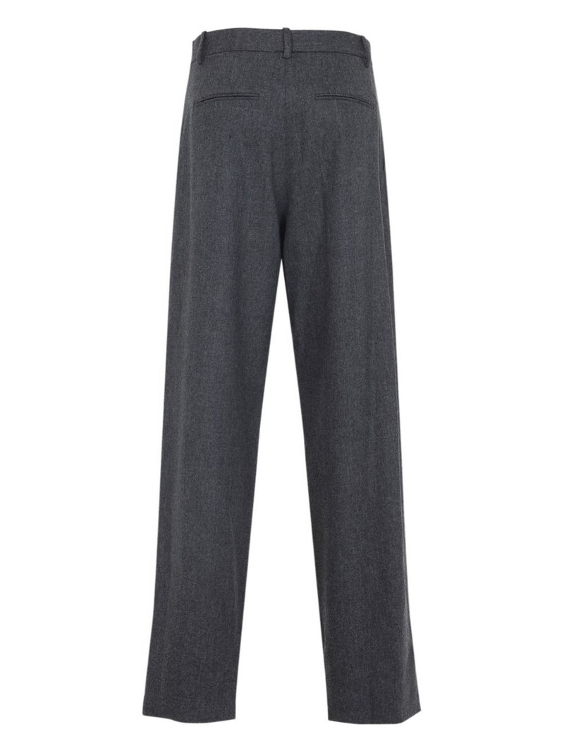 KHAITE wool straight-leg trousers outlook