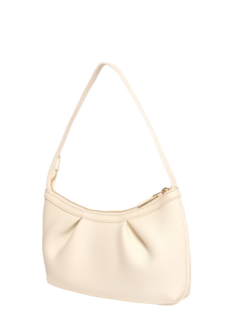 Dimple Pochette Pebbled Leather White 3