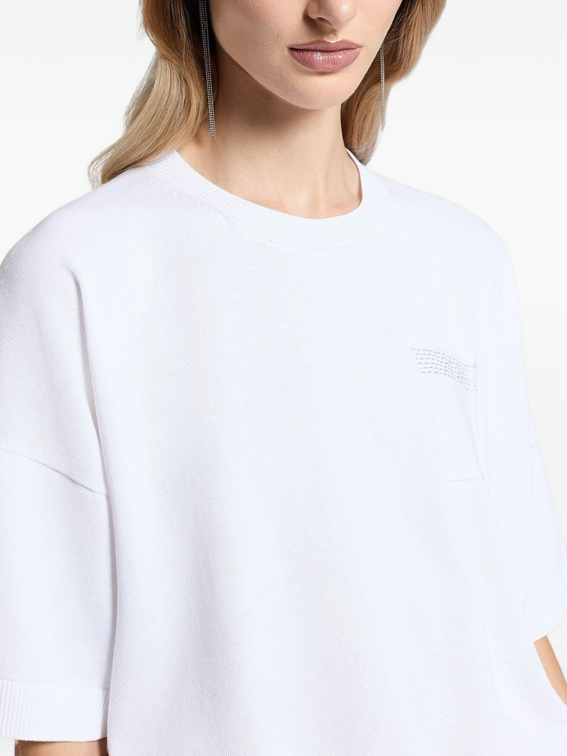 cotton pocket knitted T-shirt 4