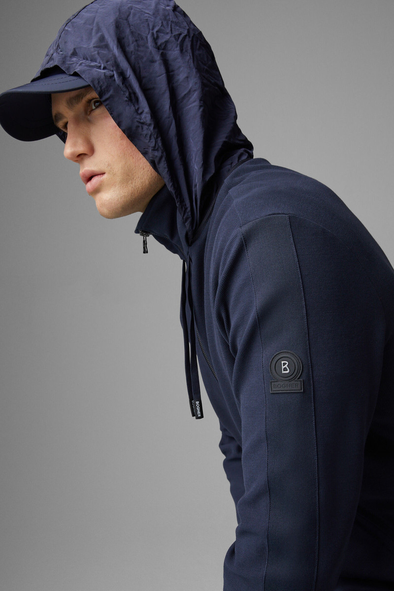 Joshi Sweatshirt jacket in Navy blue 5
