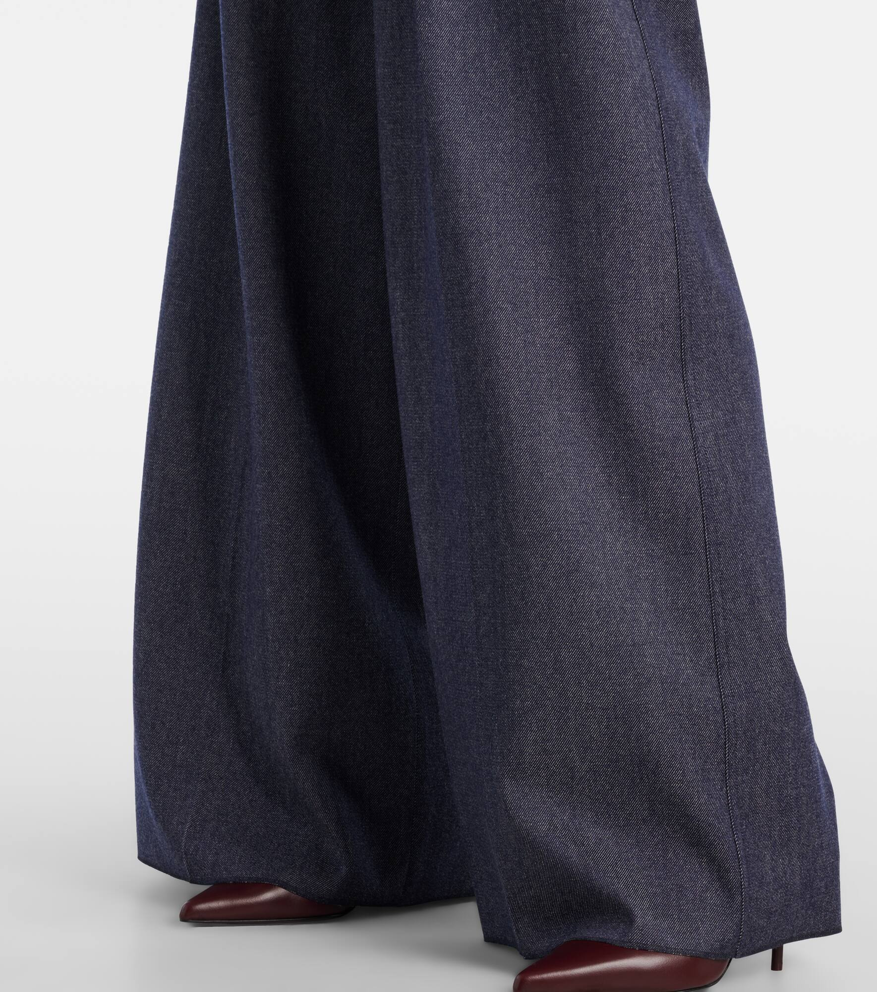 Baden pleated virgin wool wide-leg pants - 5