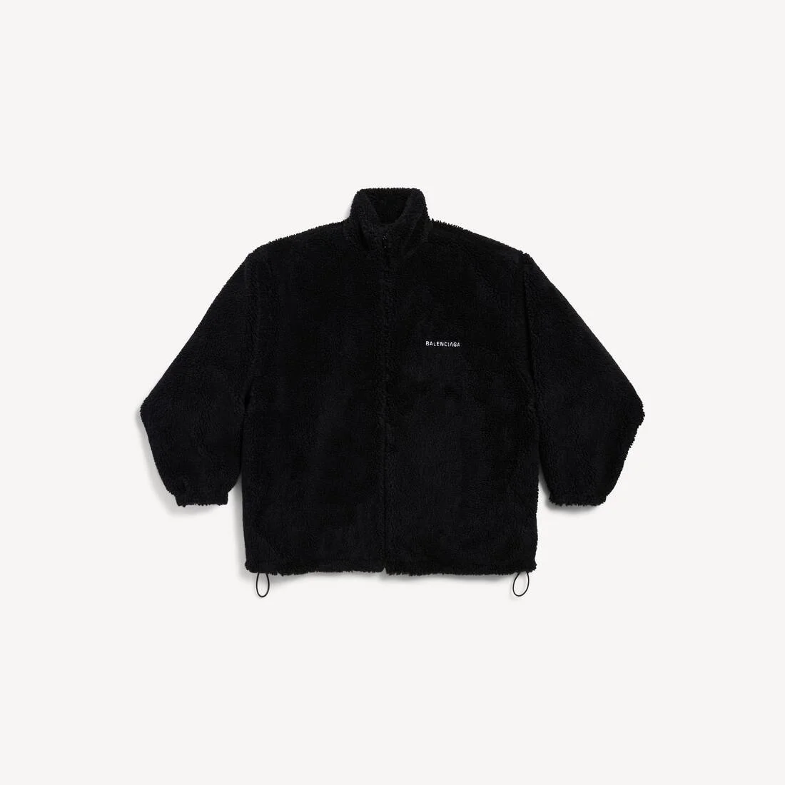 Women's Balenciaga Back Zip-up Jacket in Black - 1