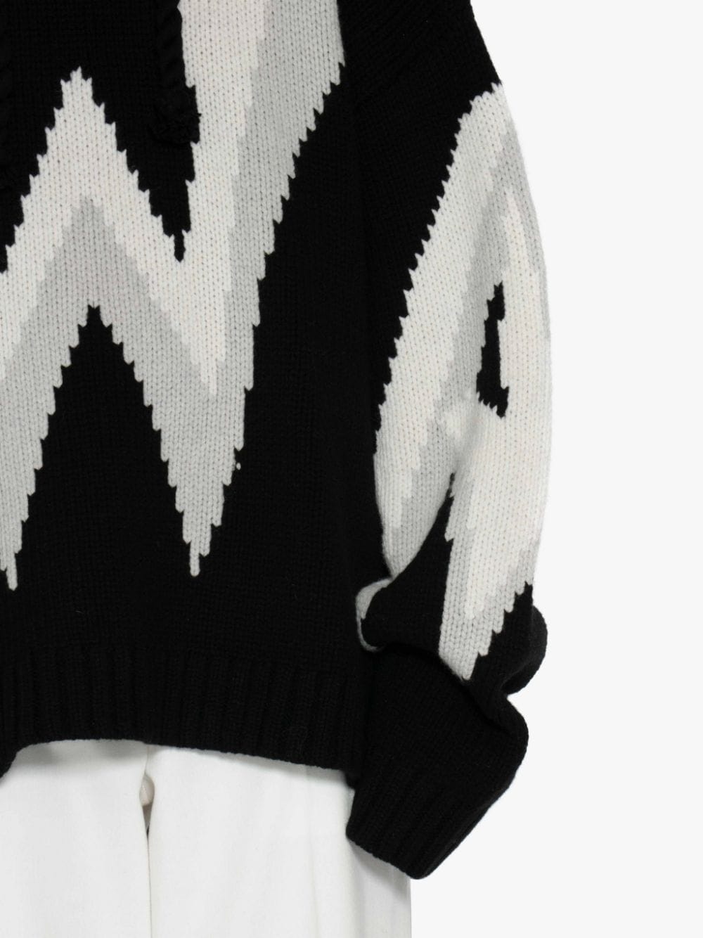 GOTHIC LOGO CHUNKY HOODIE - 5