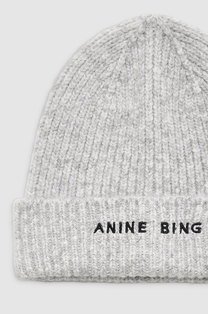 Elia Beanie - Light Heather Grey 3