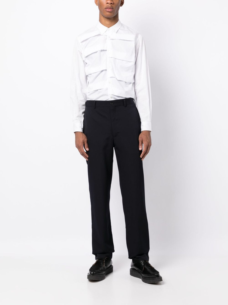 Comme des Garçons Homme Plus straight-leg wool trousers outlook