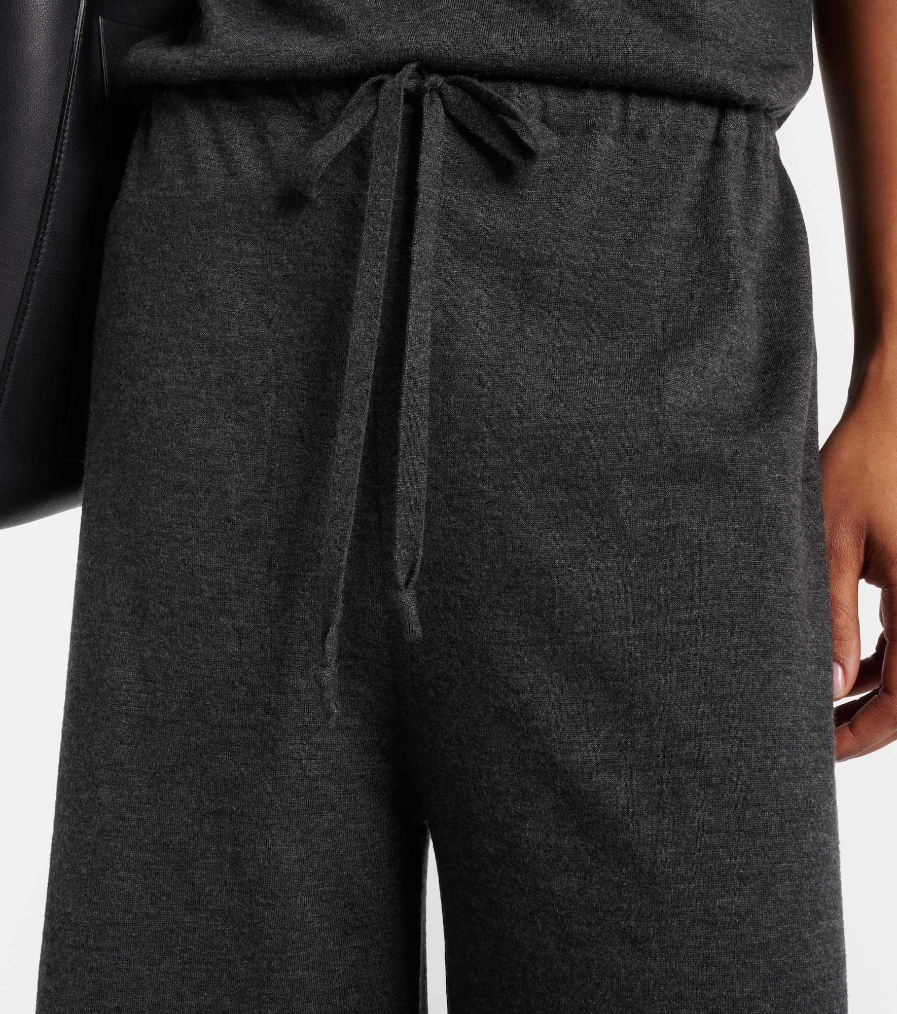 Helphine cashmere wide-leg pants - 4