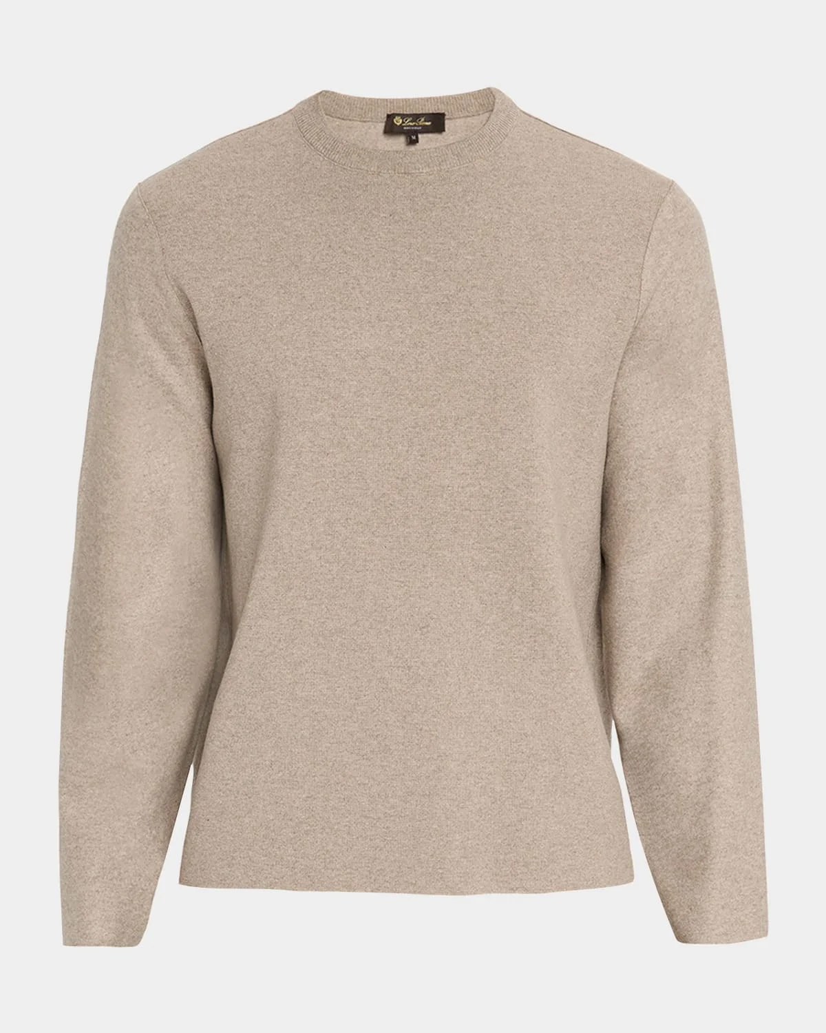 Men's Breia Cashmere and Wool Raw-Edge Crewneck Sweater - 1