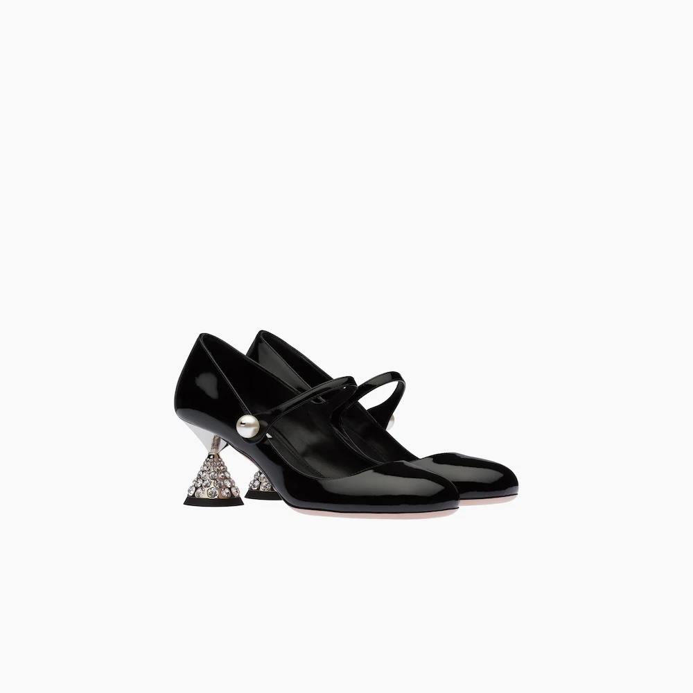 Patent leather Mary Jane pumps - 1
