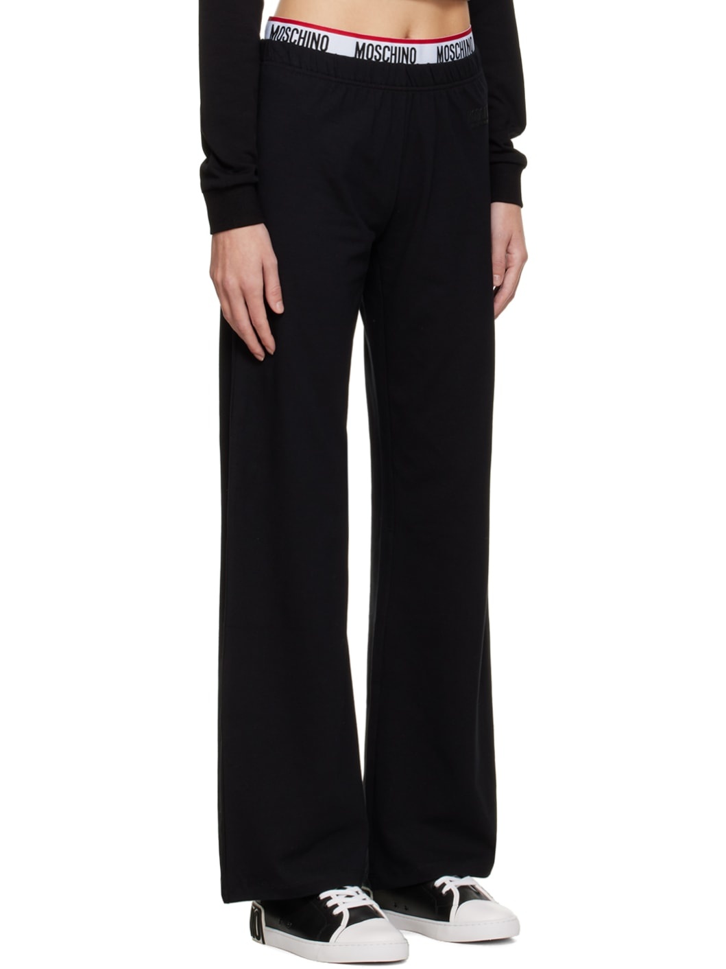 Black Stretch Pyjama Pants - 2