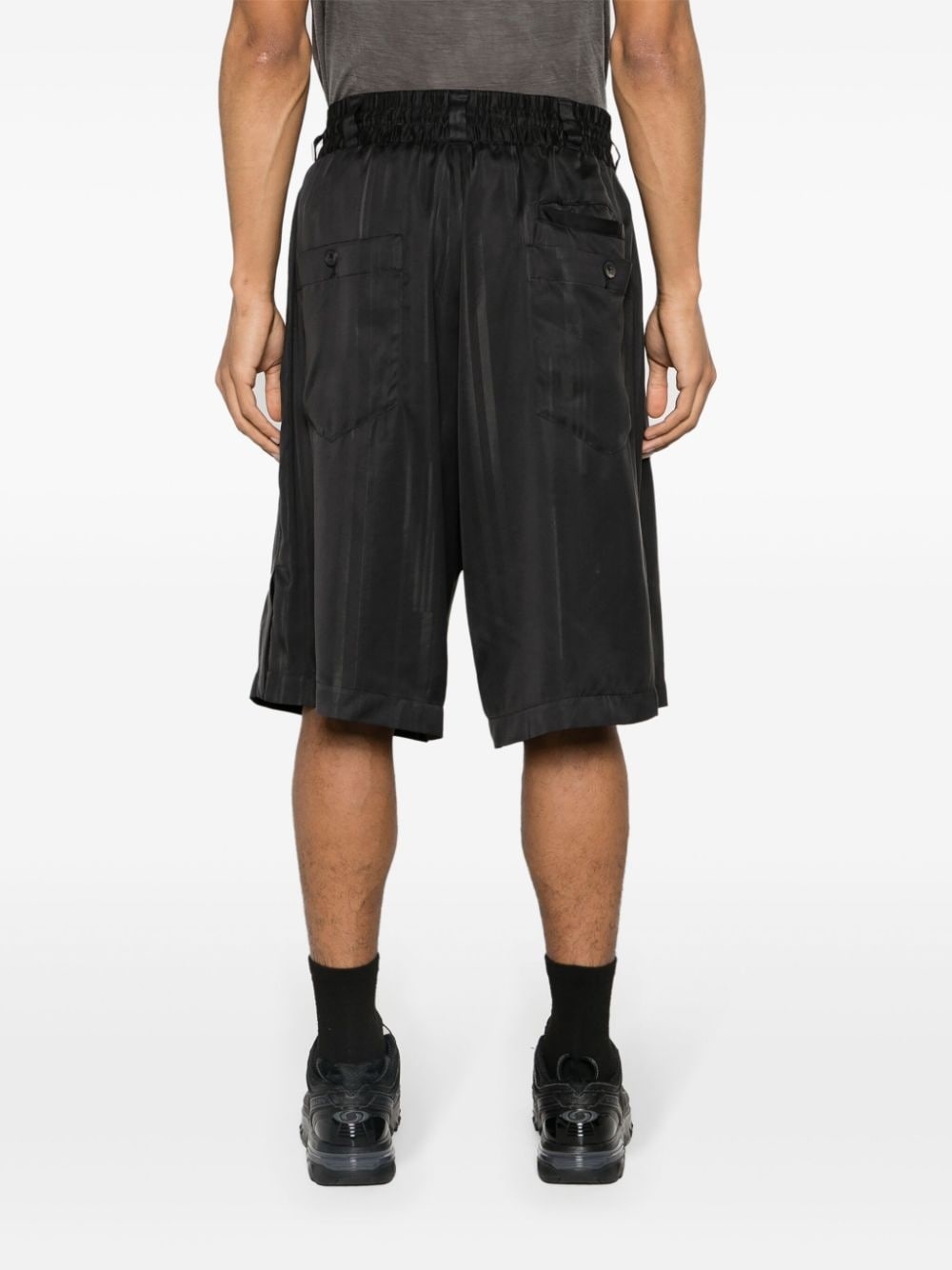 3S drawstring-waist track shorts - 4