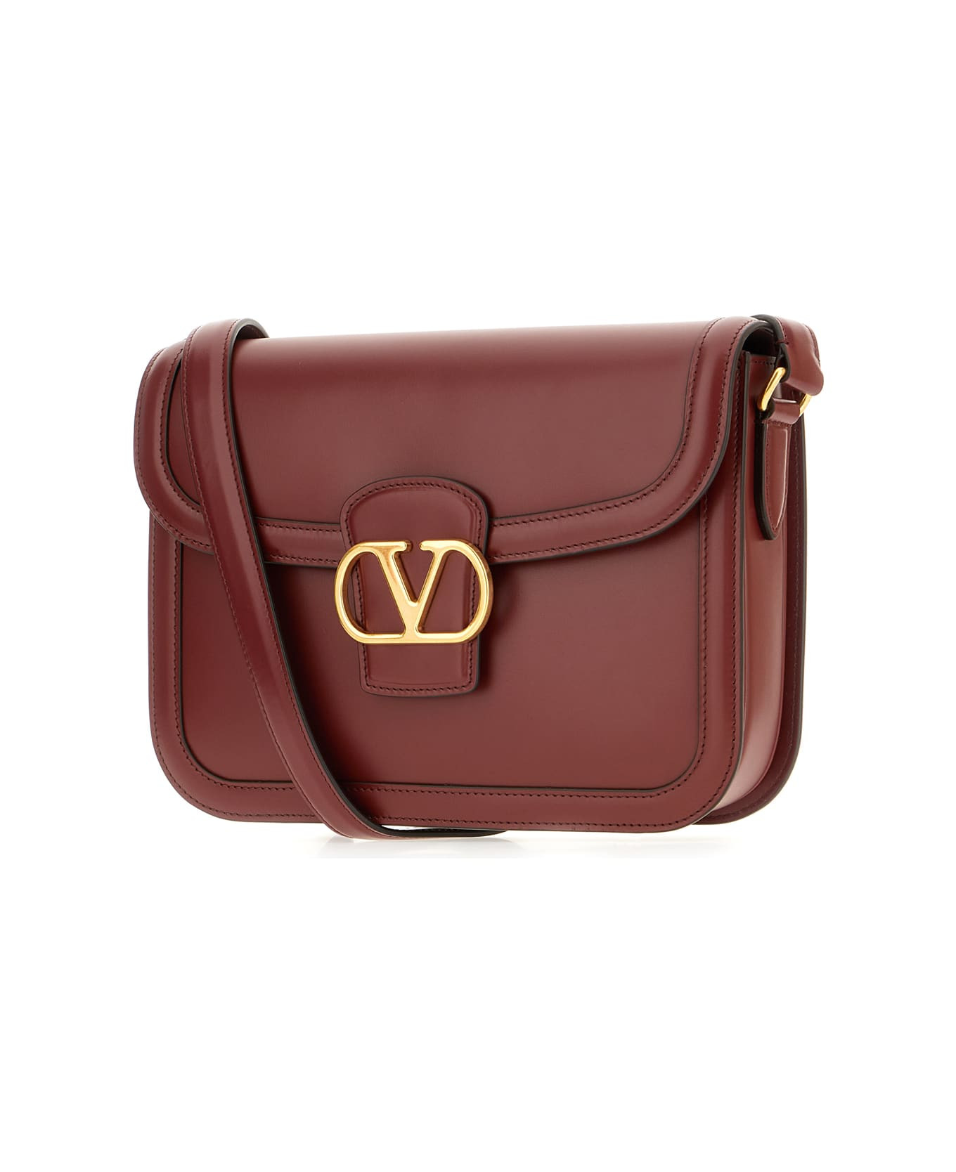 Burgundy Leather 9to5 Crossbody Bag - 2