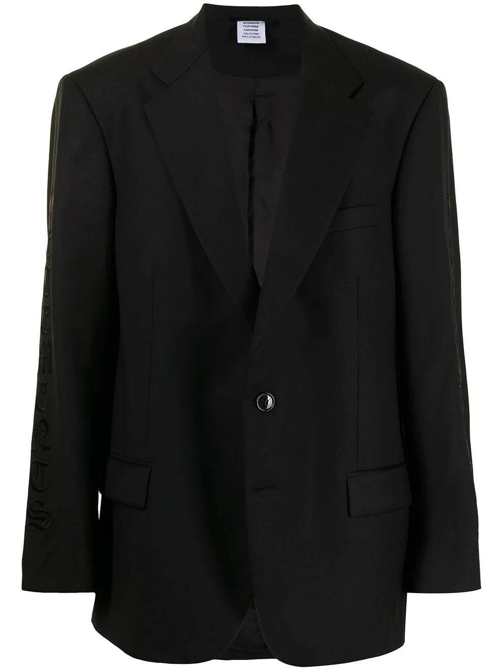 oversized single-breasted blazer - 1