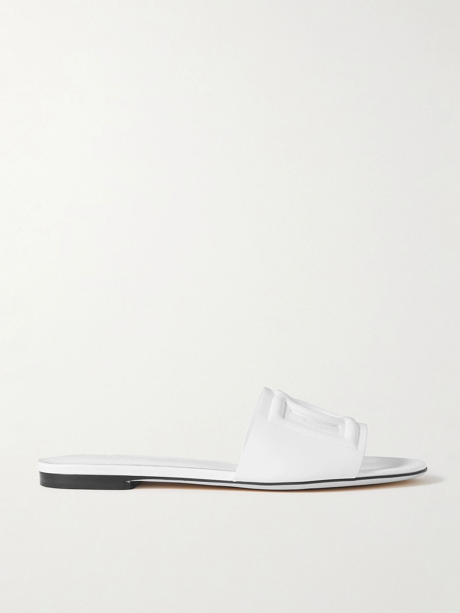 Bianca cutout leather slides White - 5