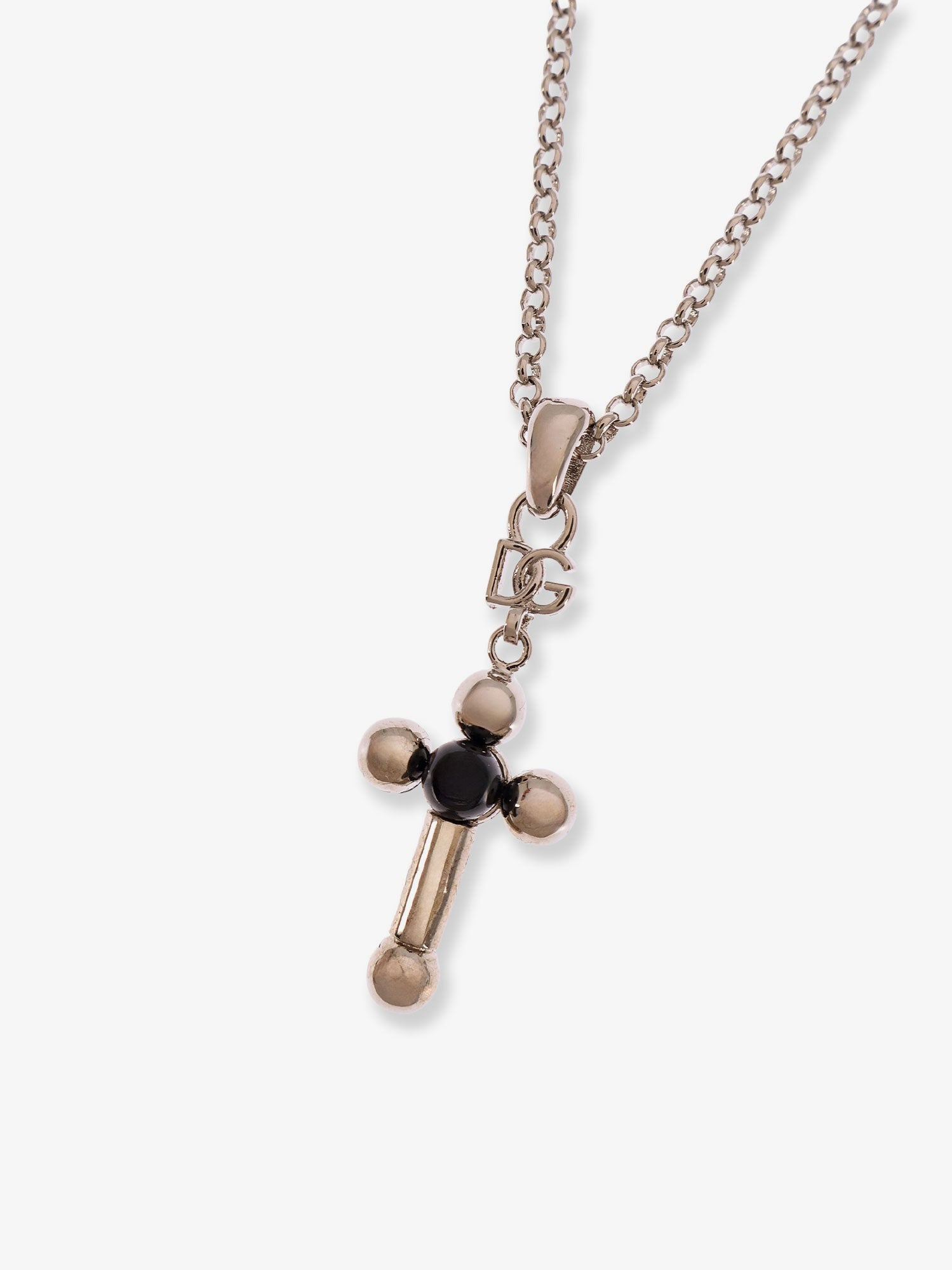 Dolce & Gabbana Men Brass Necklace With Iconic Crucifix - 2