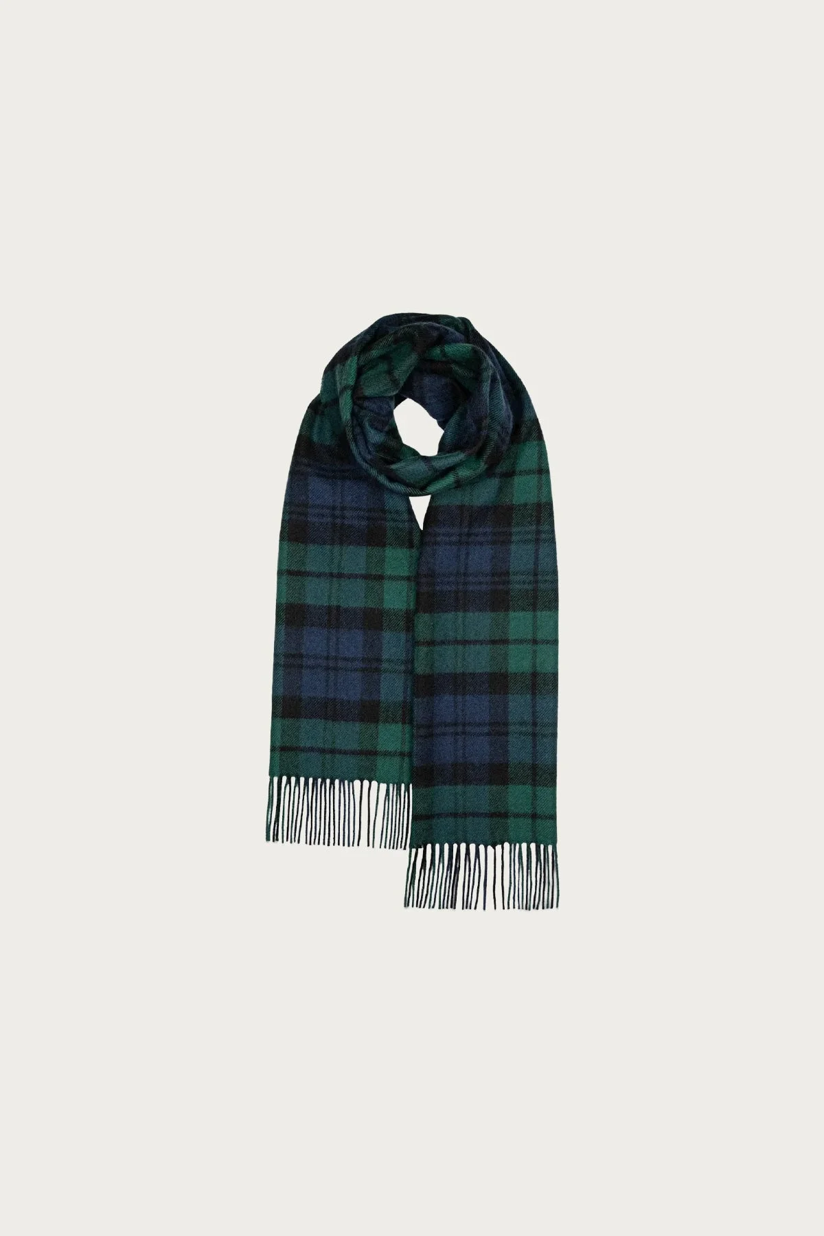 Oversized Lambswool Scarf - Blackwatch - 1