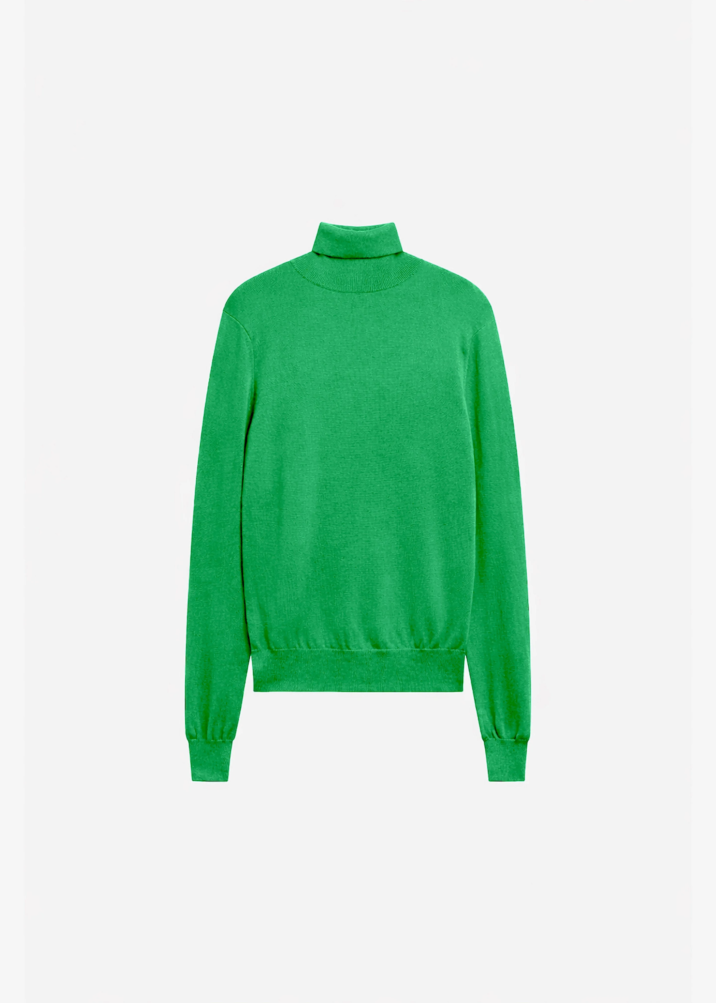 Eve Thin Turtleneck Sweater - Green - 1
