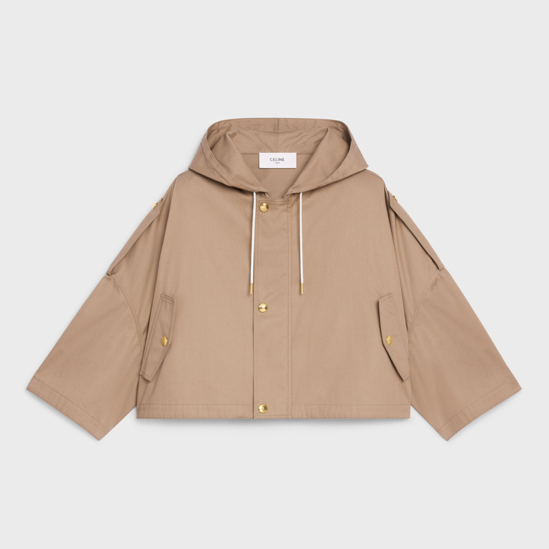CROPPED PARKA IN TECHNICAL COTTON 1