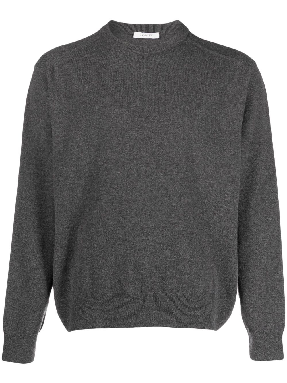 round-neck wool jumper - 1