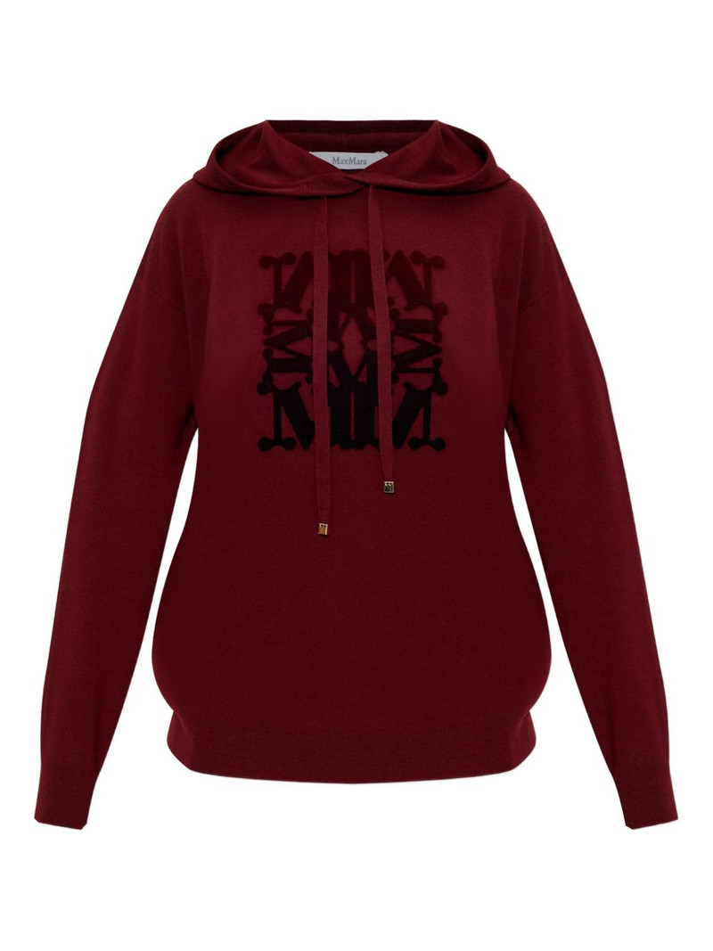 logo-detail hooded sweater 1