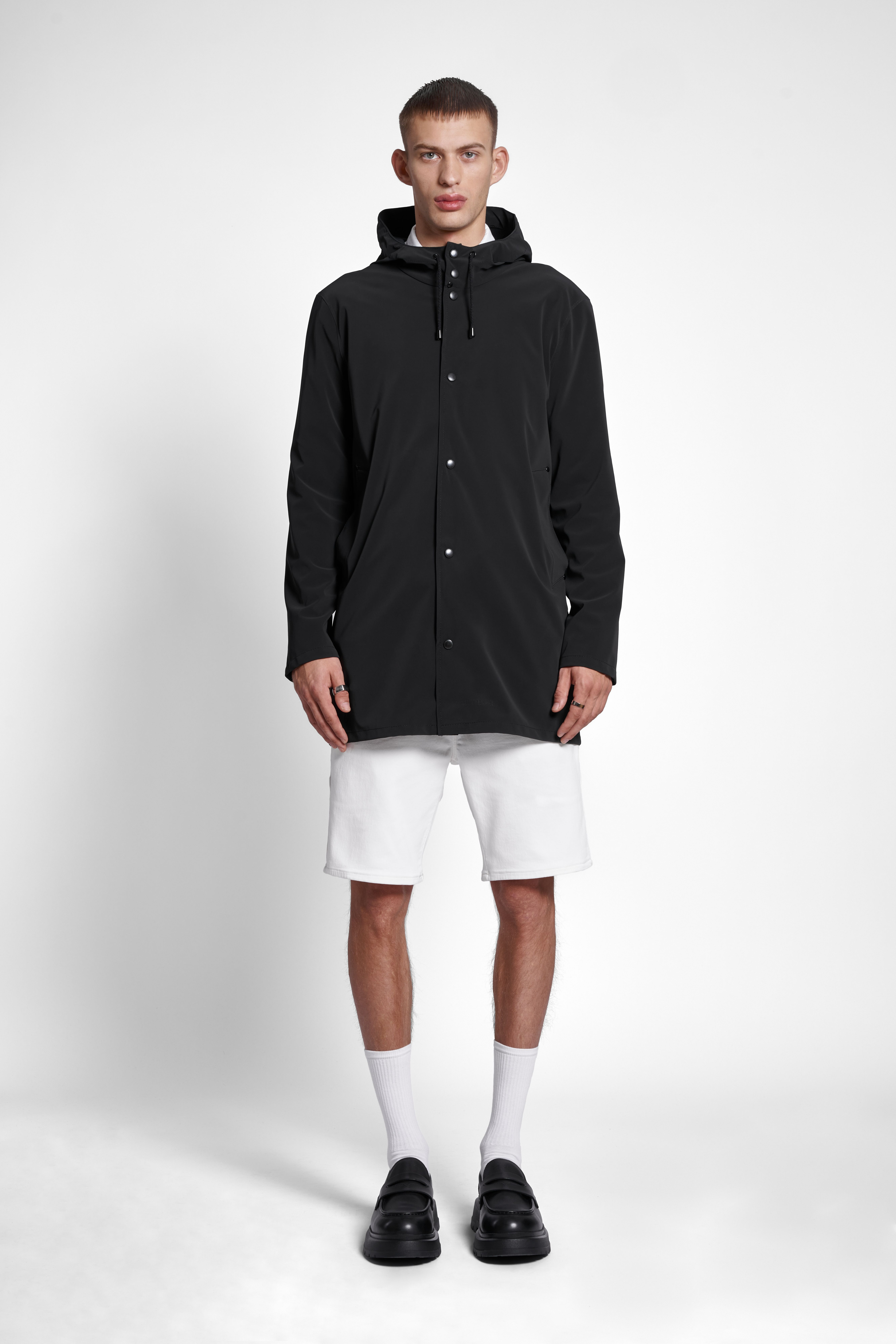 Stockholm Lightweight Matte Raincoat Black - 2