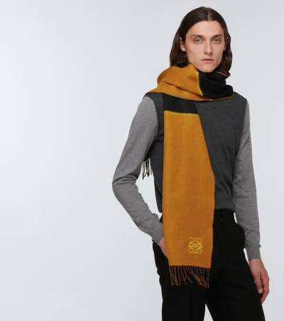Loewe Window Anagram wool and cashmere scarf outlook