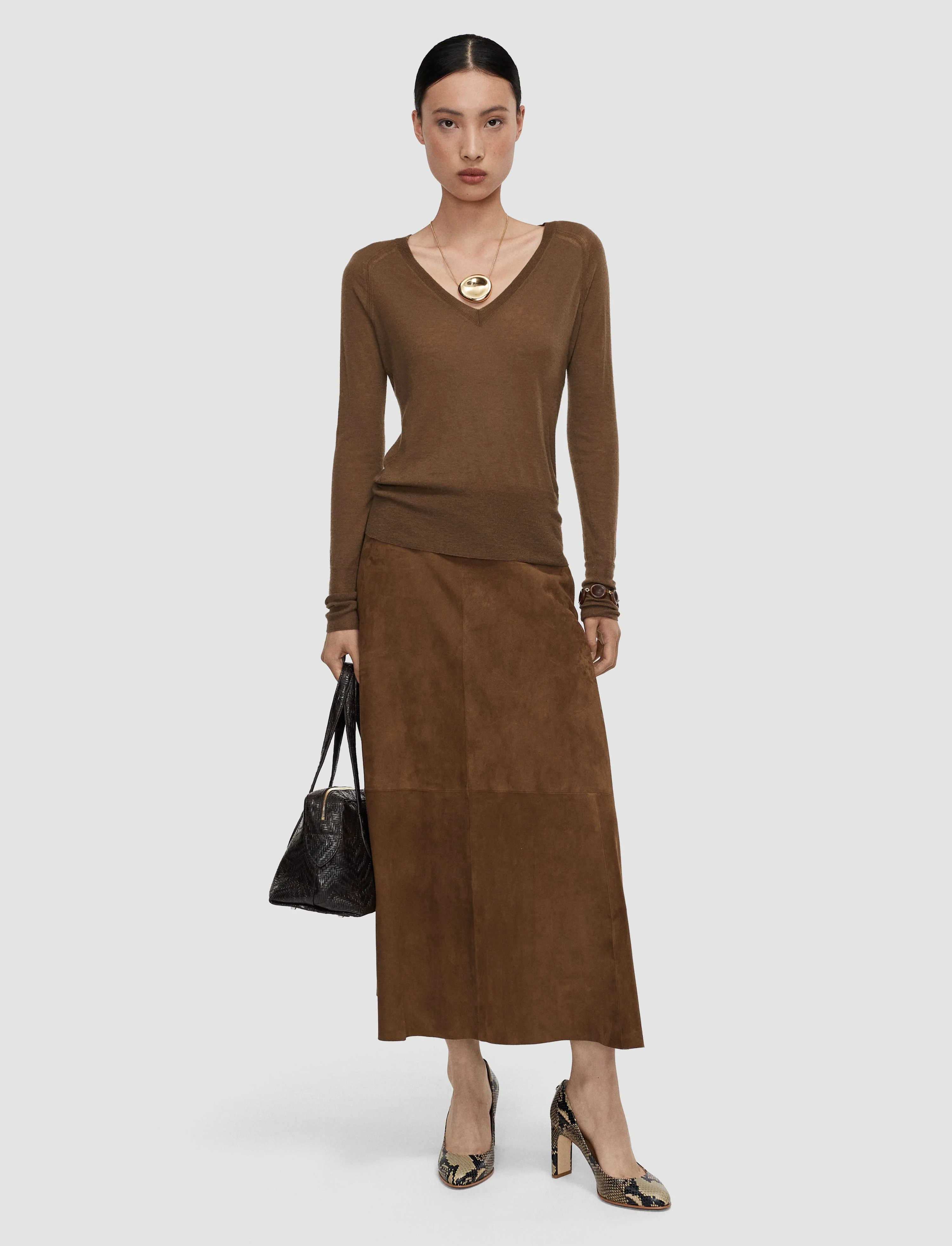 Cetus Cashair V Neck Jumper - 1