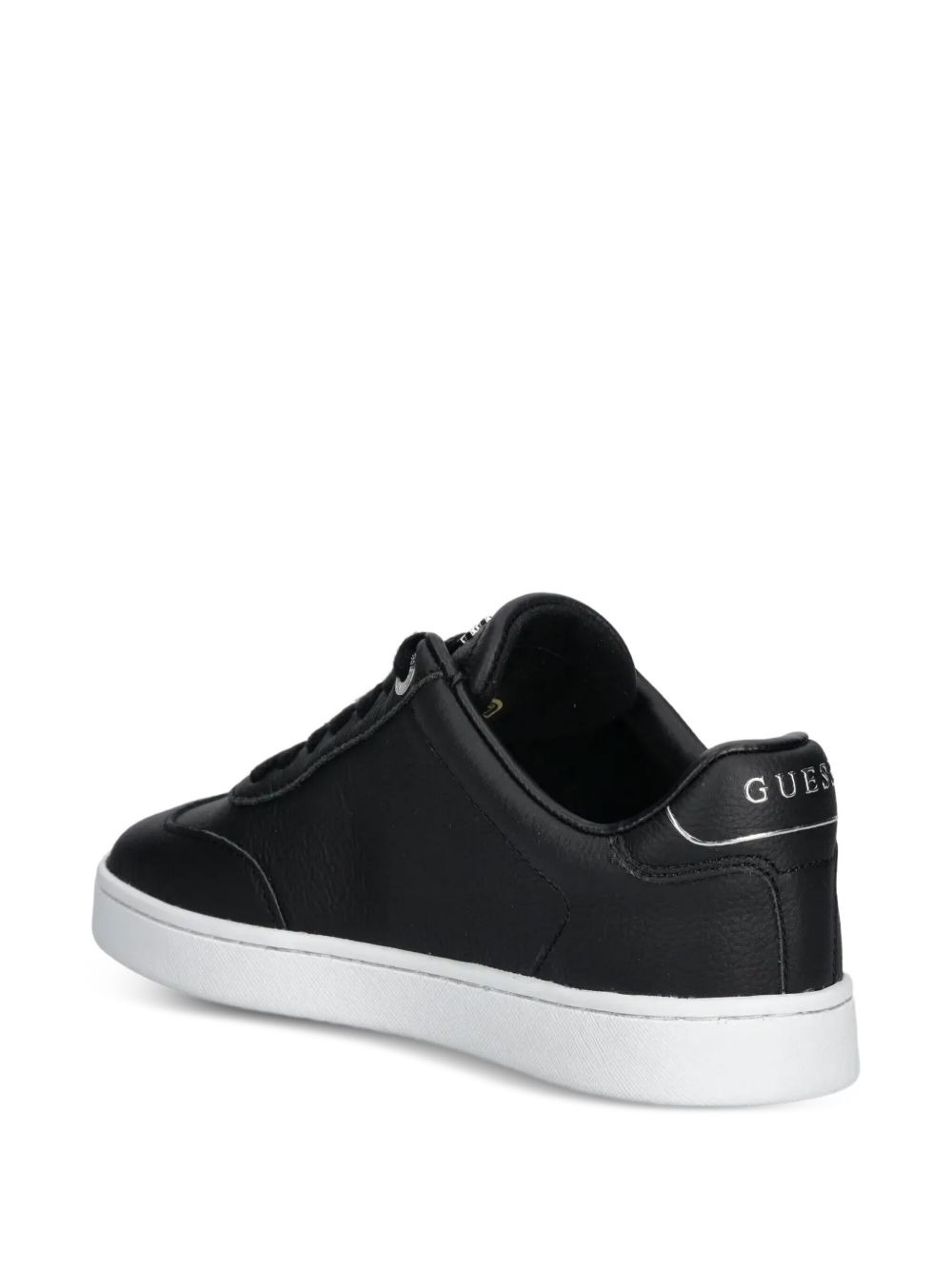 leather triangle-logo sneakers - 3