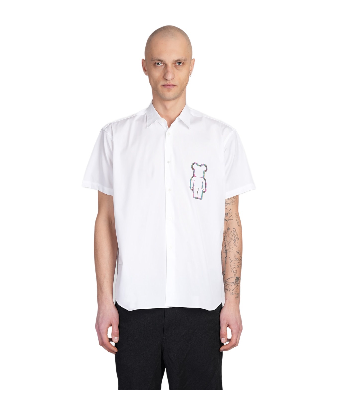 Shirt In White Cotton - 1