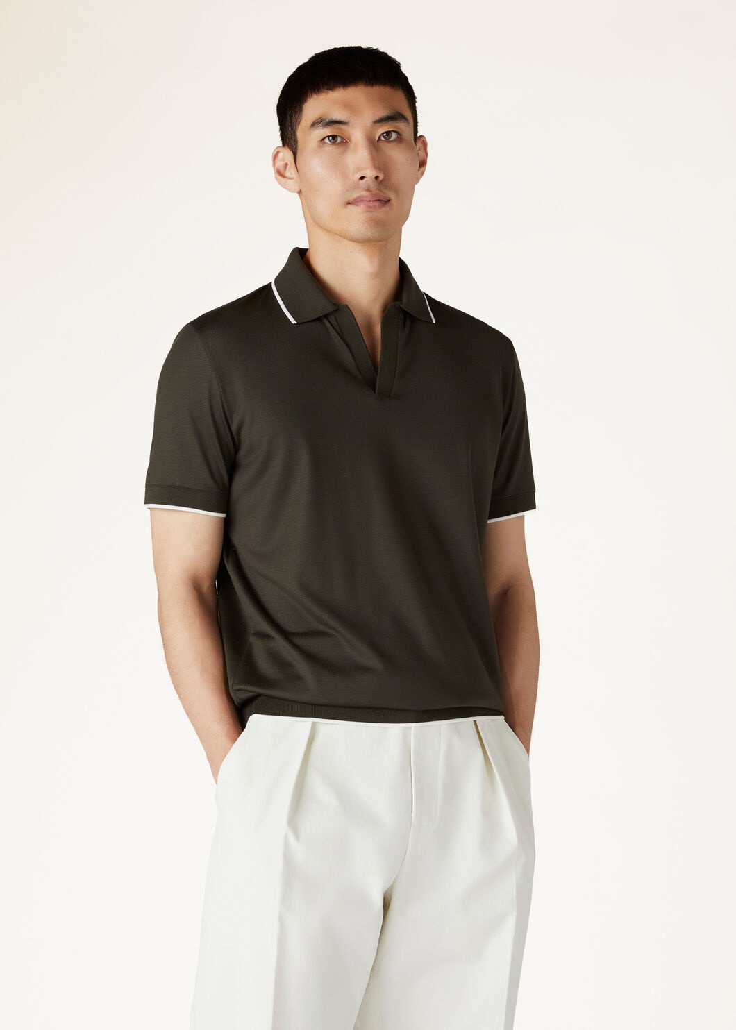 Buttonless Polo Shirt - 2