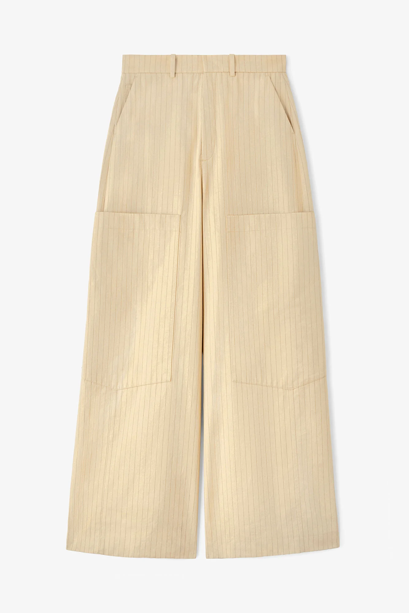 PANTS IN BEIGE SUITING - 1