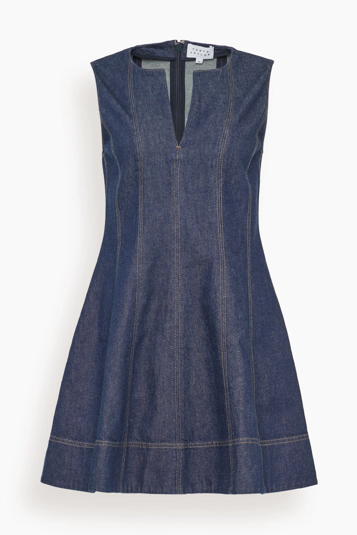 Glenda Denim Dress in Dark Indigo - 1