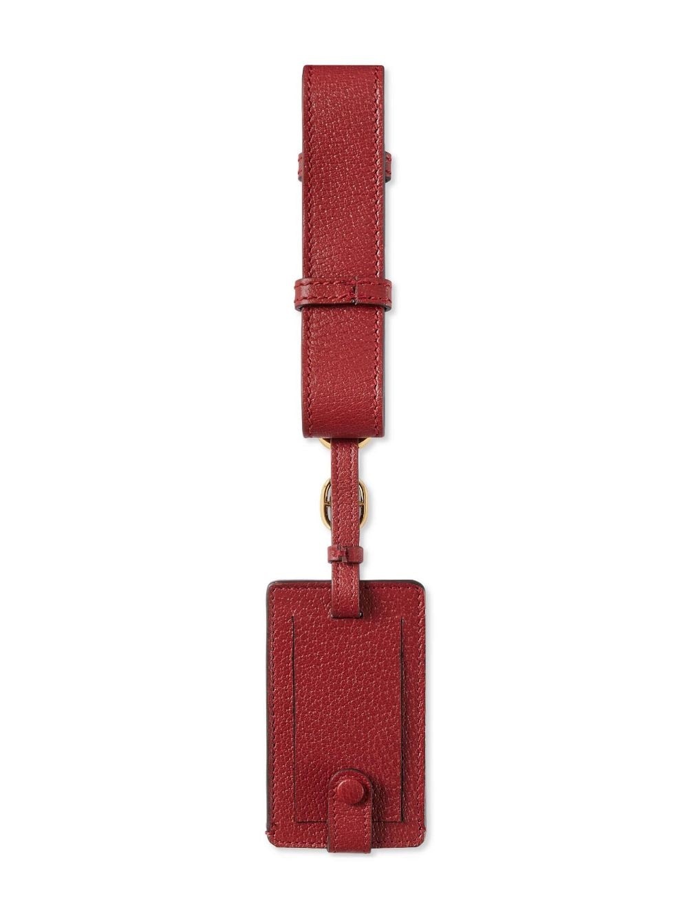 debossed-logo leather travel tag - 2