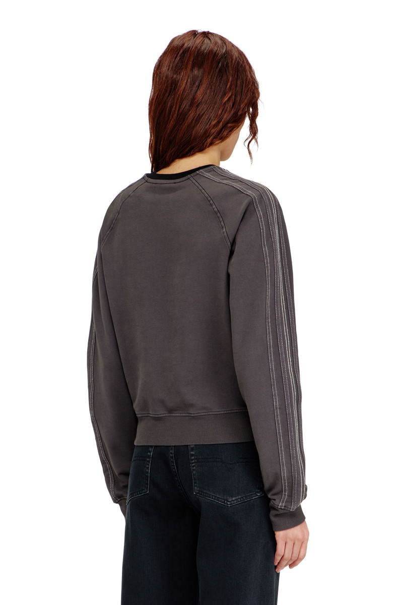 SWEATSHIRT WITH BANDS AND OVAL D EMBROIDERY 4