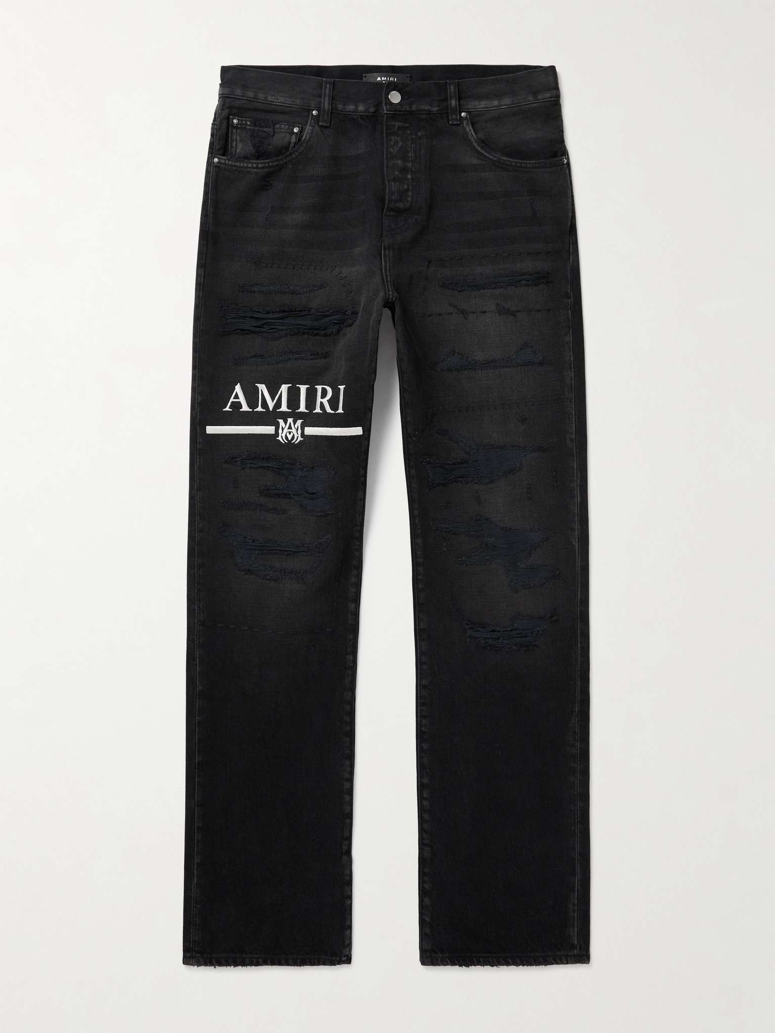 Amiri Grey Distressed Denim Skinny Jeans M Waist 31 Amiri