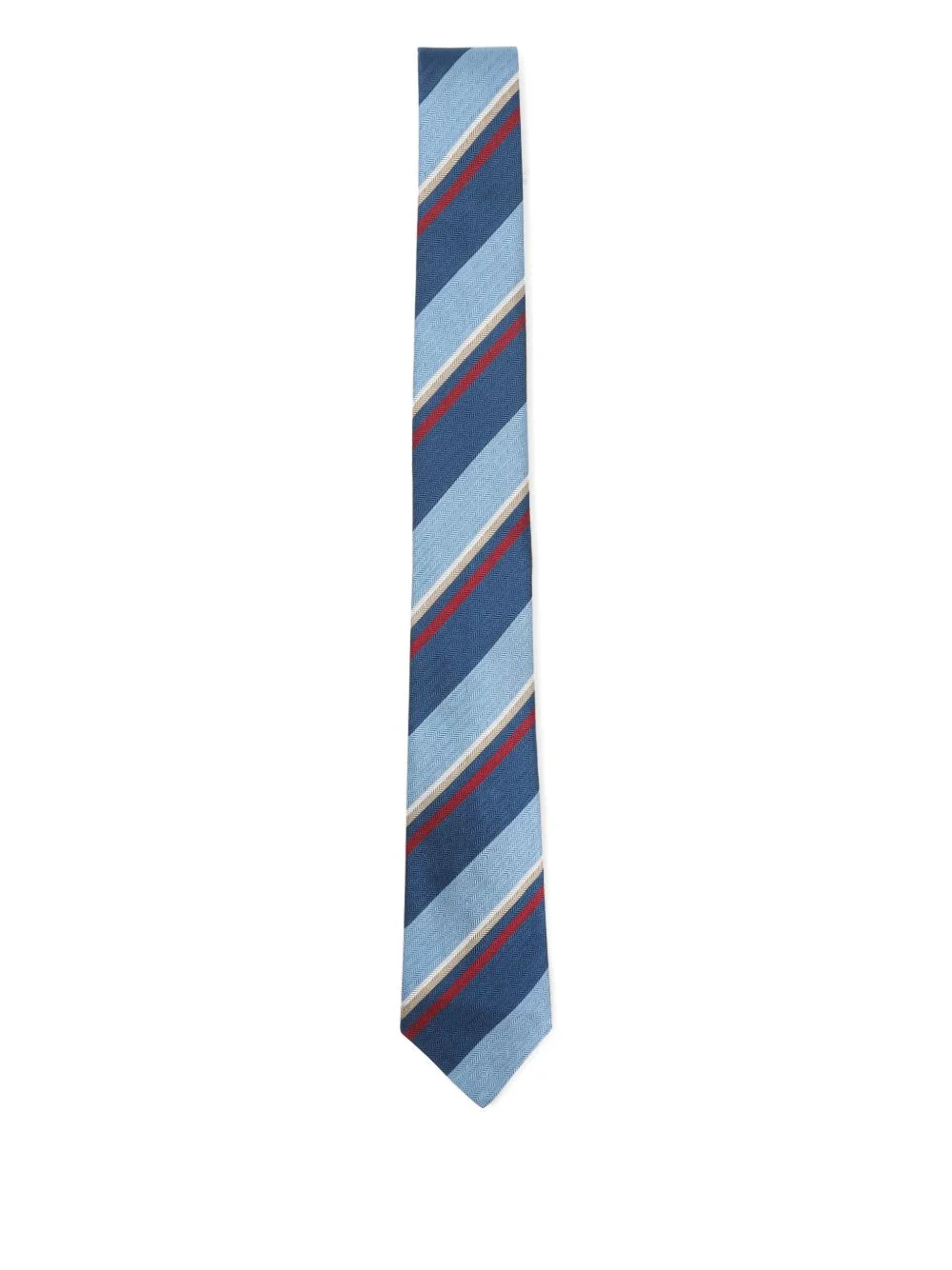 striped silk tie - 1